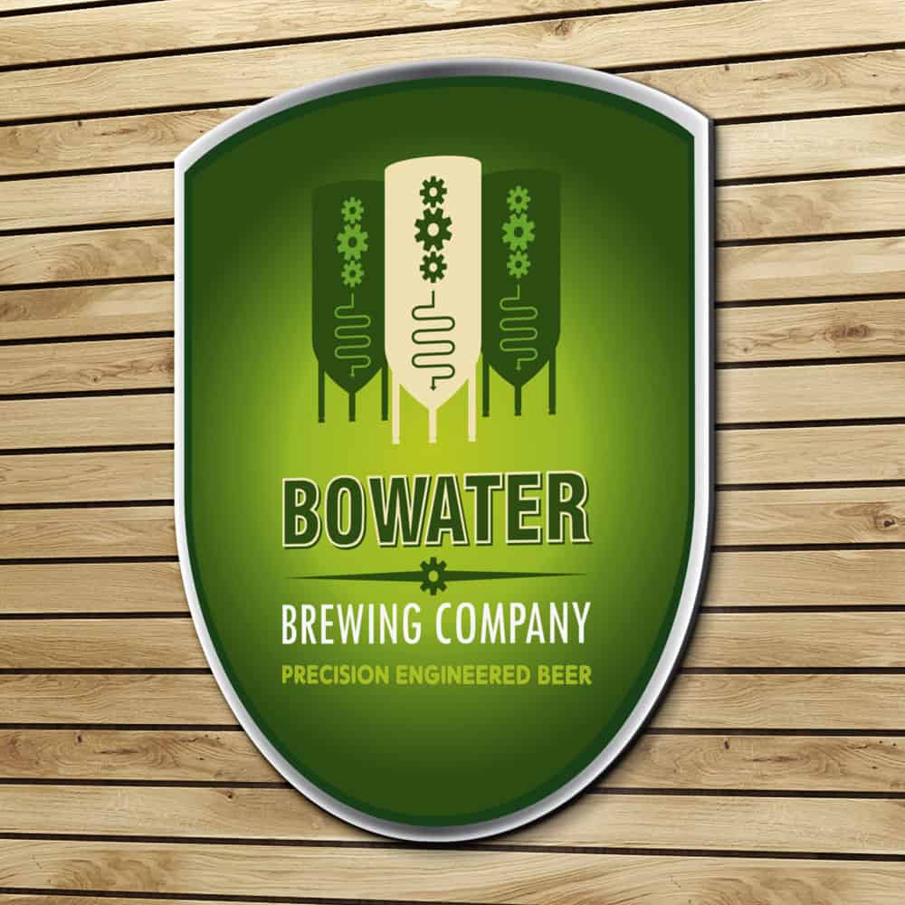 Bowater Brewing Company Logo Design for Breweries Logo Design