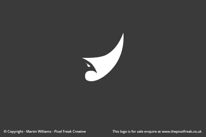 Bird Head and Wing Logo Motif