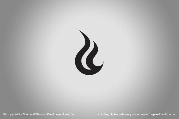 Black Flame Logo Motif