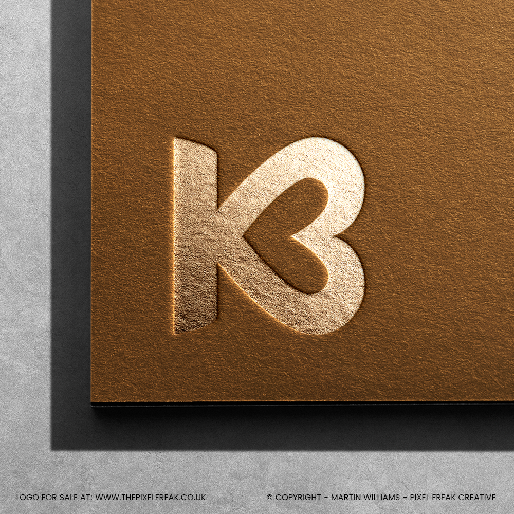 b logo gold debossed luxury packaging design