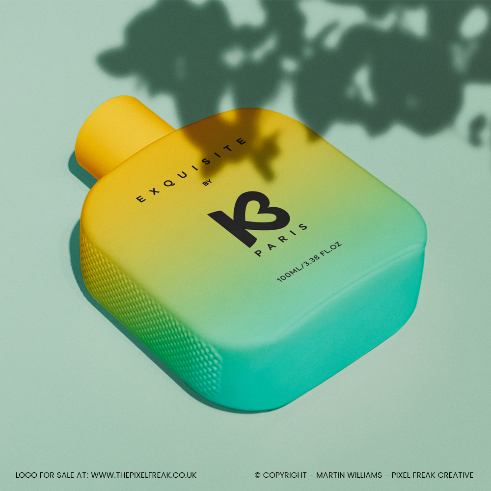 kb logo perfume cosmetic brand design