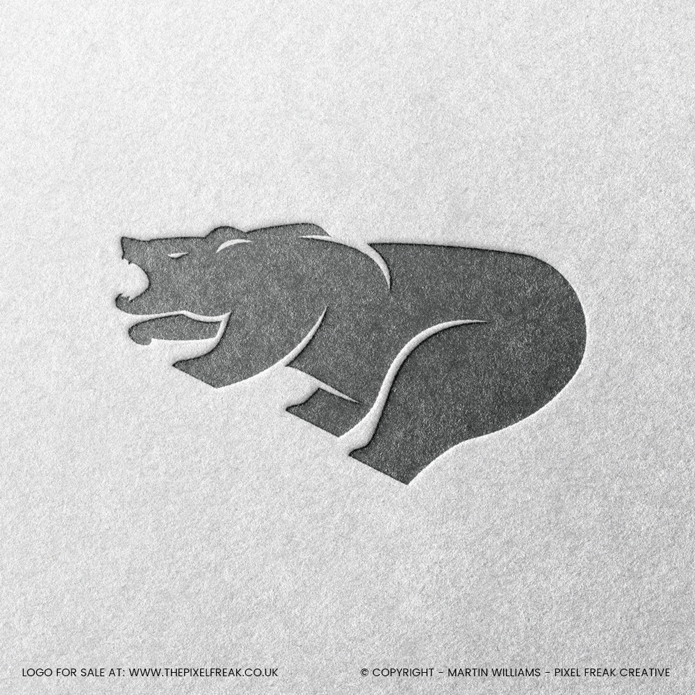 logo concepts featuring grizzly bears