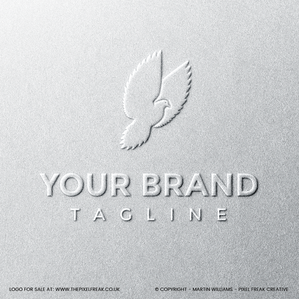 A professional bird emblem embossed on high-quality white paper.