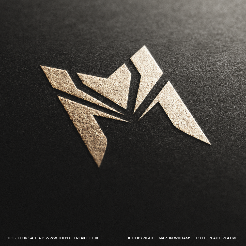 m logo gold embossed premium card
