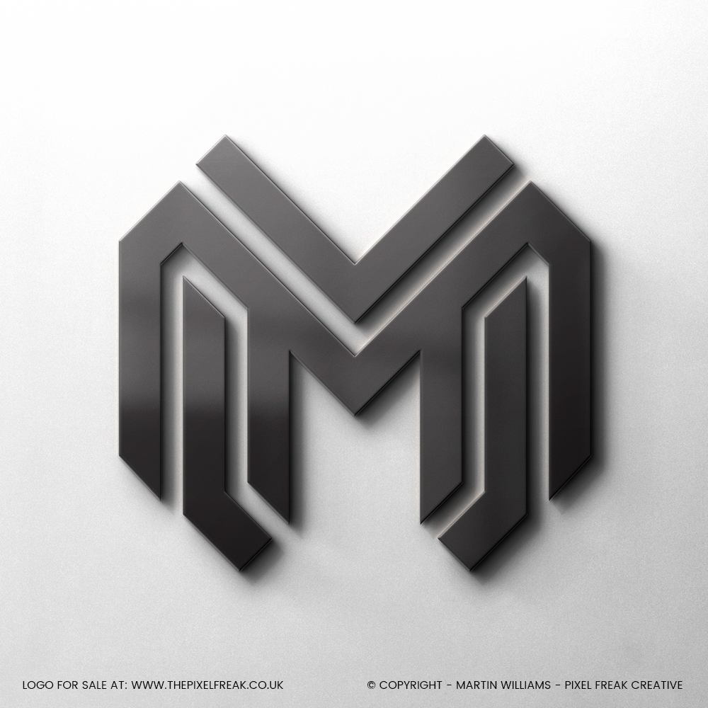 maze logo 3d geometric puzzle design