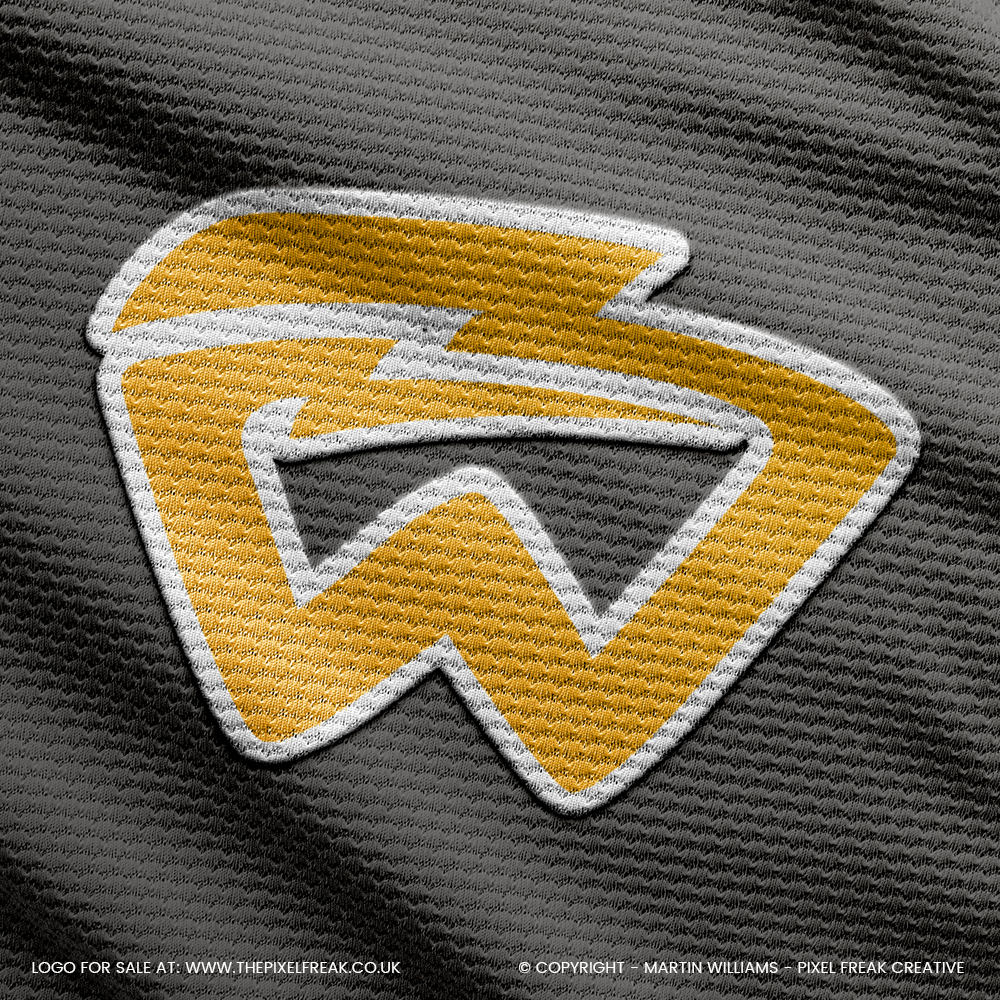 Lightning Bolt Design with a W letter
