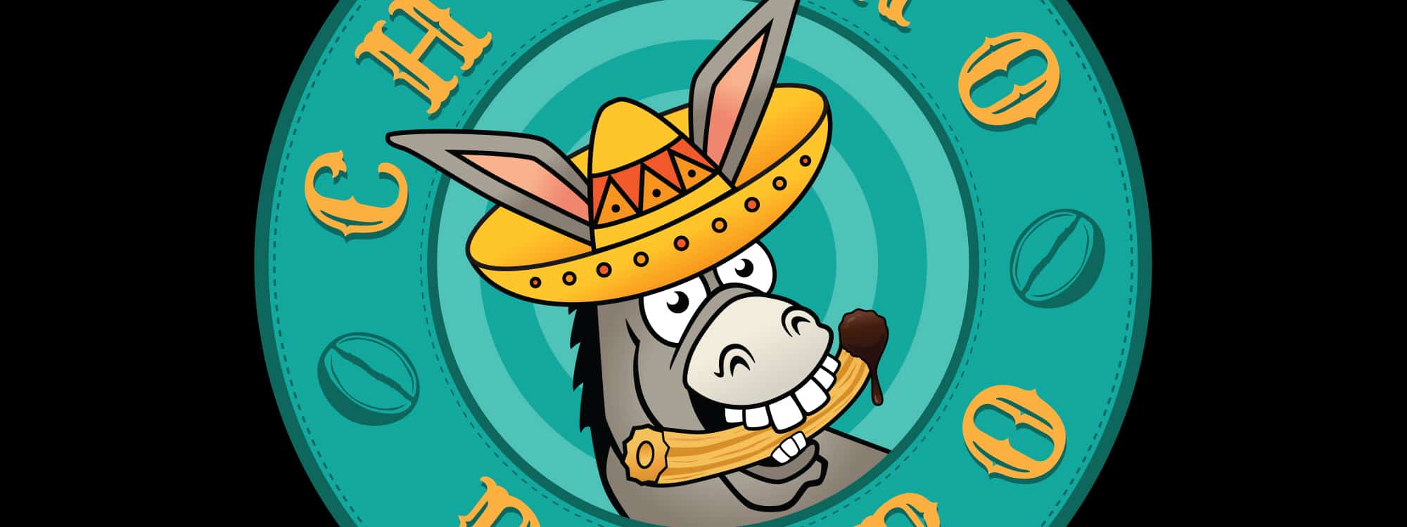 Circle Logo Design for Churro Burro
