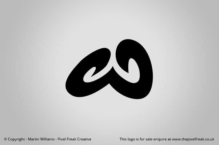 Curvy W Logo For Sale Logo Design Graphic Designer Web Development Pixel Freak Creative