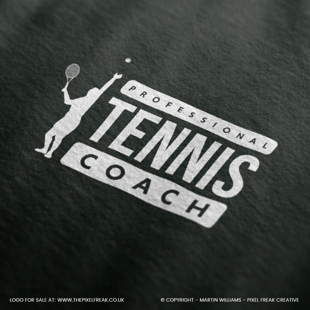 Logo concept for a tennis coach
