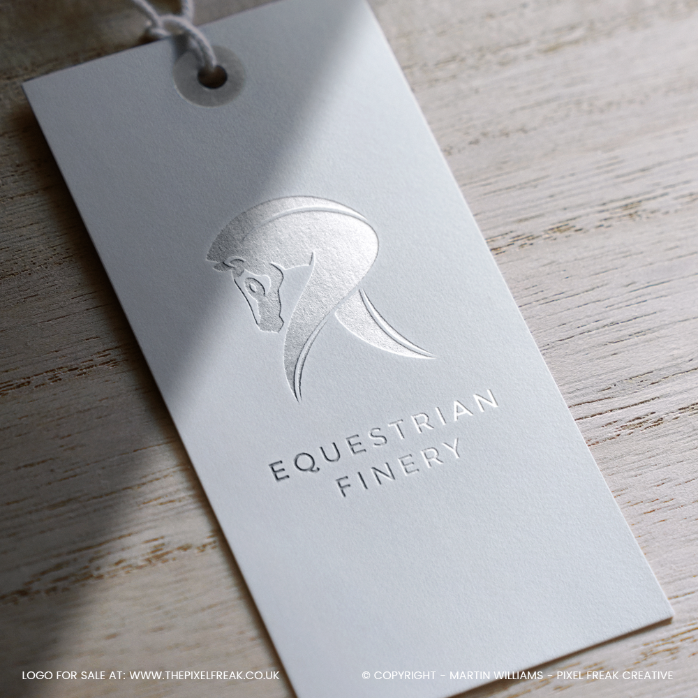 abstract R logo with horse