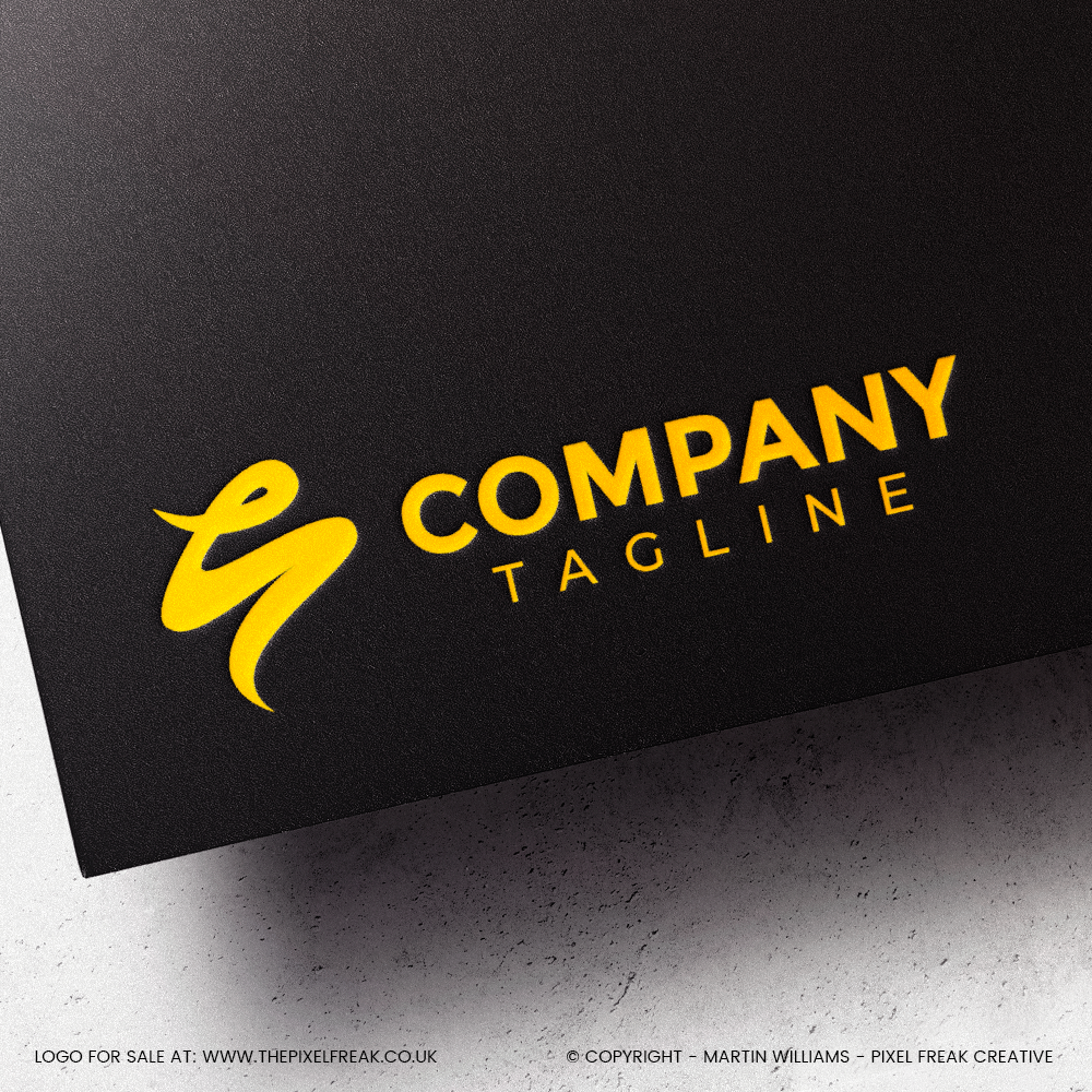 artistic S logo design for sale