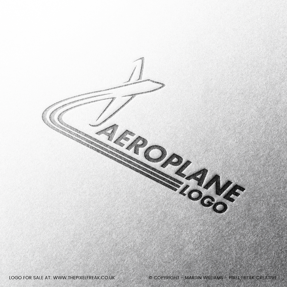 available aeroplane logo concept
