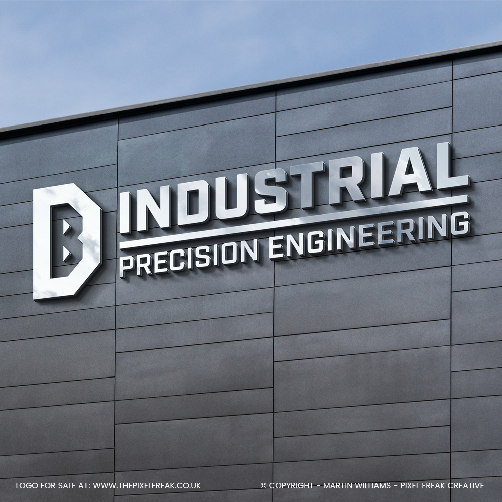 Compact DB monogram logo design for sale