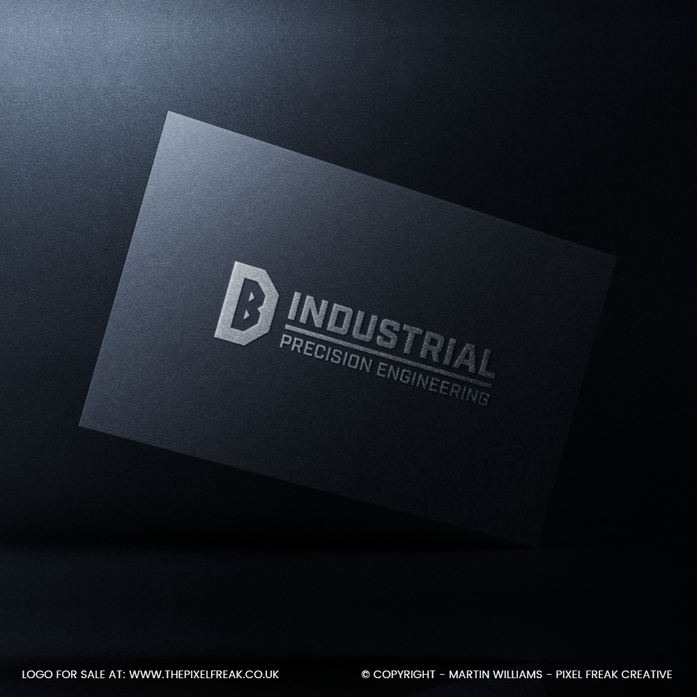 Geometric DB brand mark for a construction business