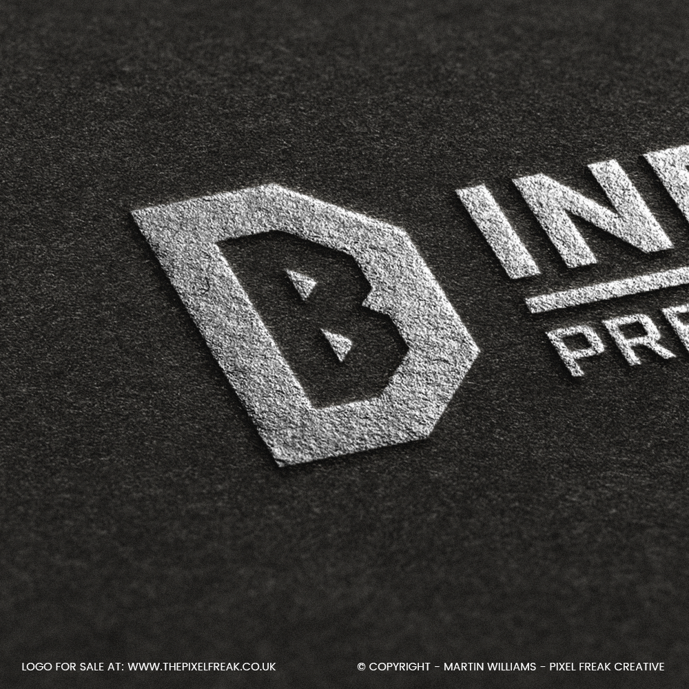 Industrial DB logo design for manufacturing