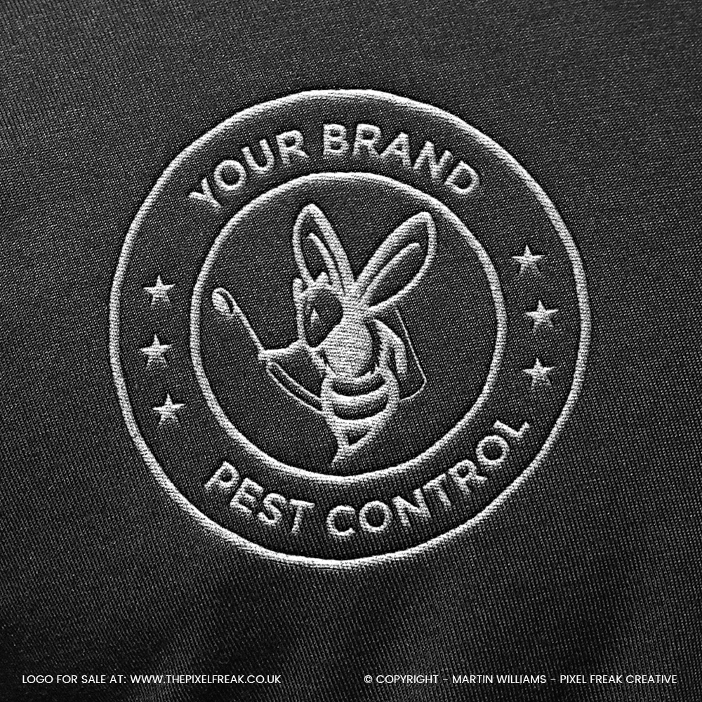 logo mockup for pest control company
