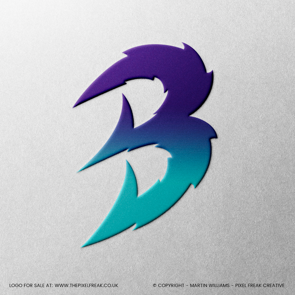b logo design for sale