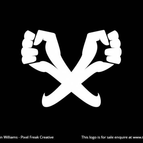 Crossed Fists Logo X