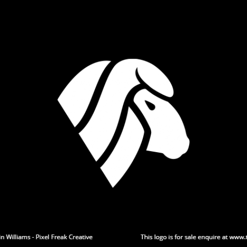 Modern Sheep Head Logo