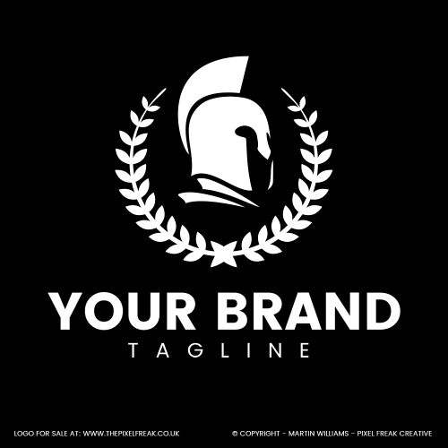 Warrior Helmet Logo Design