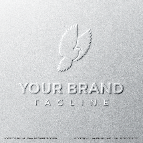 A professional bird emblem embossed on high-quality white paper.